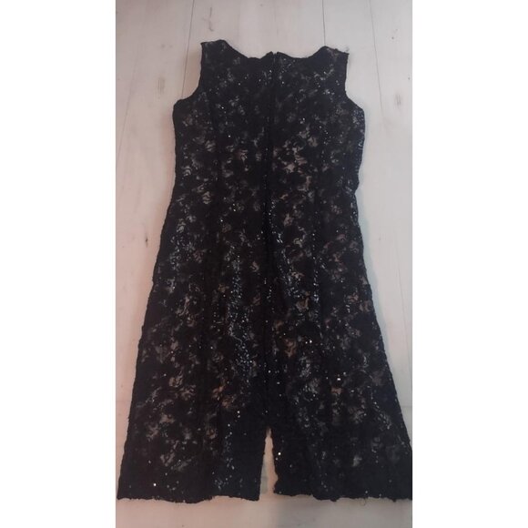 Tahari Black Sequence Cocktail Dress - Picture 4 of 4